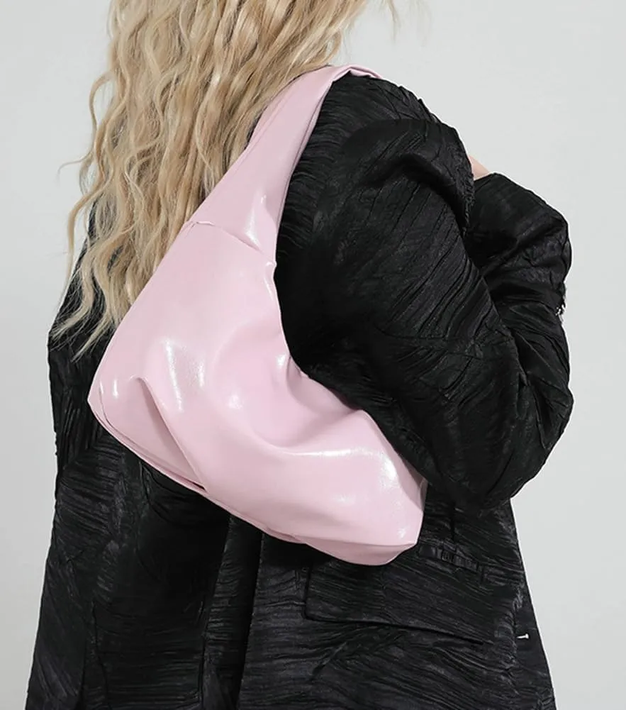 Trendy Bowknot Shoulder Bag for Women Small Y2k Vegan Leather Tote Purses Rivet Top-handle Handbags Satchels 2025