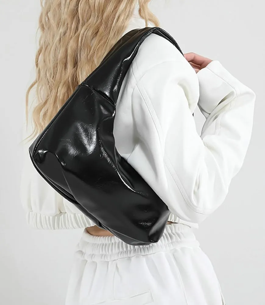 Trendy Bowknot Shoulder Bag for Women Small Y2k Vegan Leather Tote Purses Rivet Top-handle Handbags Satchels 2025
