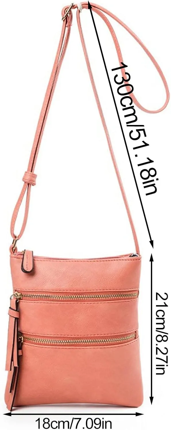 Trendy Designer Mini Shoulder Bag Ladies Fashion Solid Color Soft Leather Large Capacity Adjustable Shoulder Belt