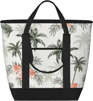 Tropical Palm Trees Women's tote bags and reusable women's beach bags are suitable for travel insulation and cooling bags.