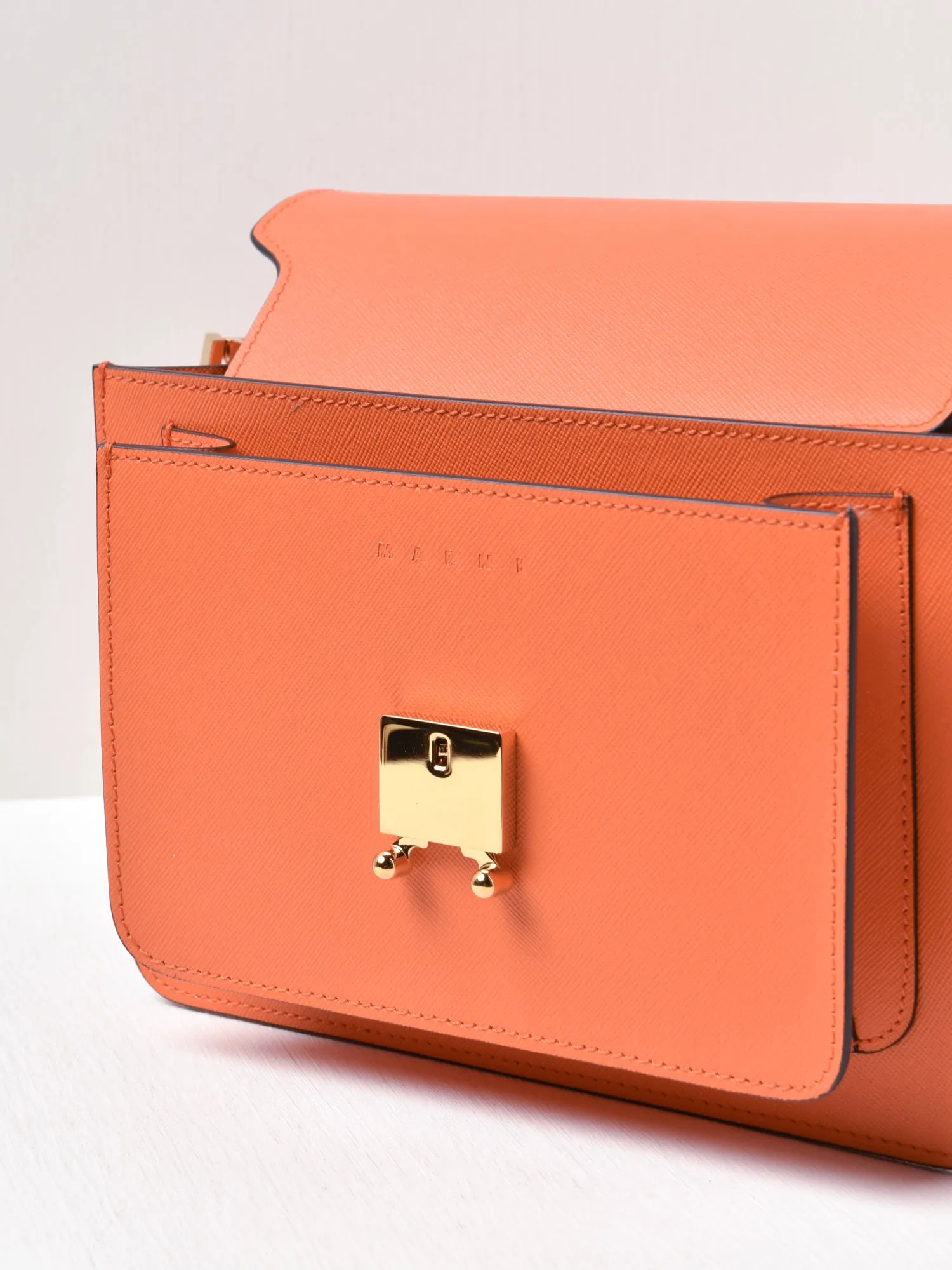 TRUNK MEDIA VITELLO SAFFIANO_CARROT