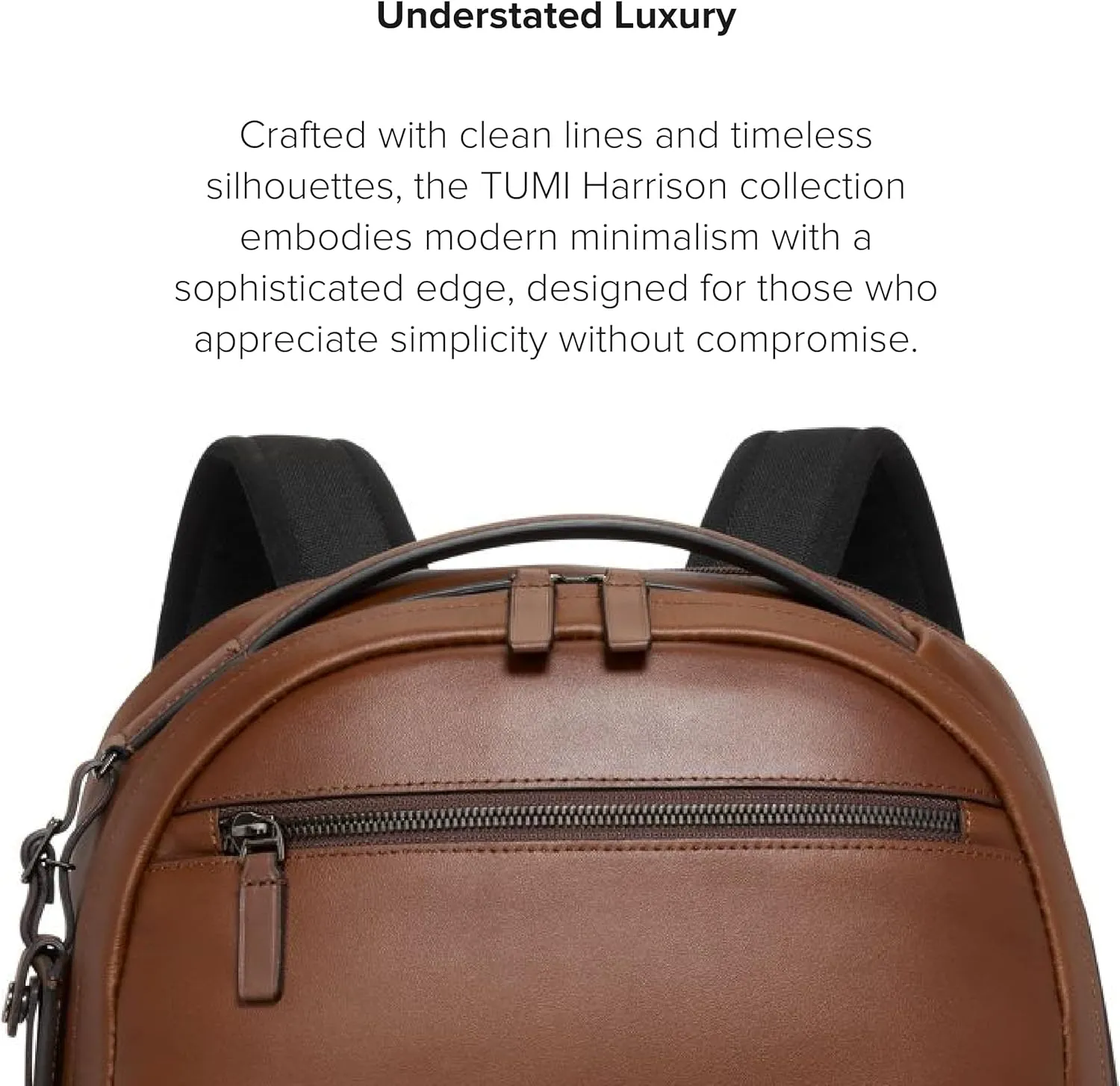 TUMI Harrison Warren Backpack - 15-Inch Laptop Backpack - Stylish Women's & Men's Backpack for Travel & Business - Cognac Leather