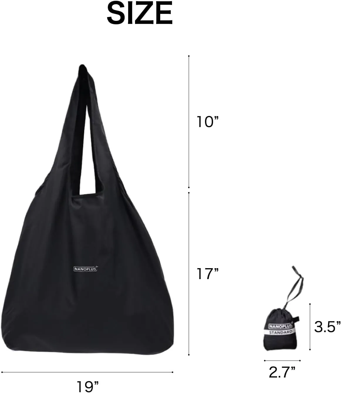 Ultimate Packable Travel Tote Bag - Reusable Shopping Bag - Compact & Portable & Lightweight