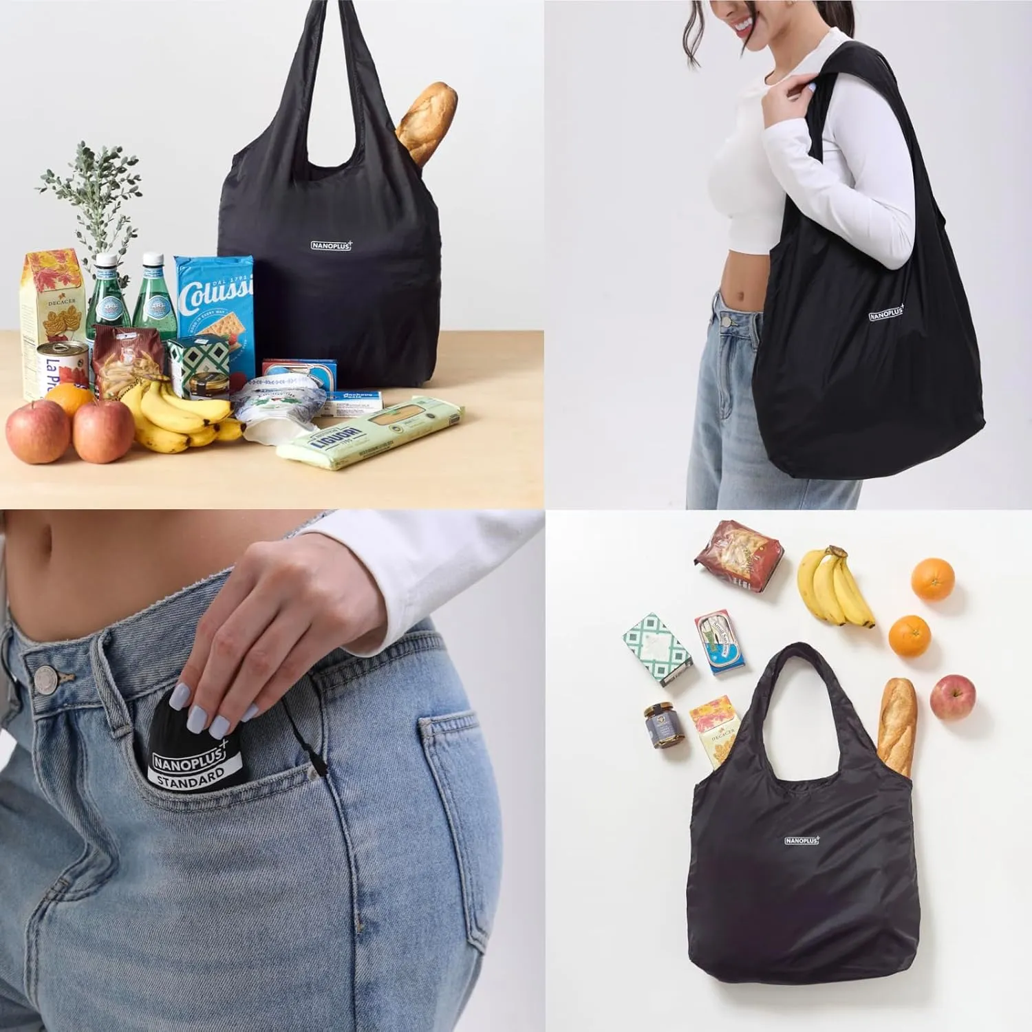 Ultimate Packable Travel Tote Bag - Reusable Shopping Bag - Compact & Portable & Lightweight