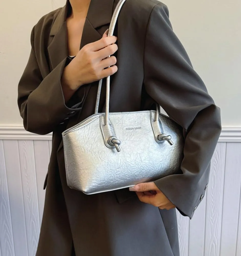 Underarm Bag Shoulder Bags Leather Handbag Fashion Armpit Bag Women Casual Lady with Zipper Handbag Work Dating Party 2024