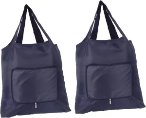 Unomor 2Pcs Oxford Cloth Tote Pouches Water Grocery Bags for Supermarket Packing Lightweight and Storage for Everyday Use