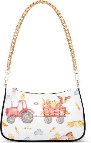 Valentines Hearts Womens Purse Hobo Party Clutch Women Shoulder Handbag Chain Shoulder Handbag