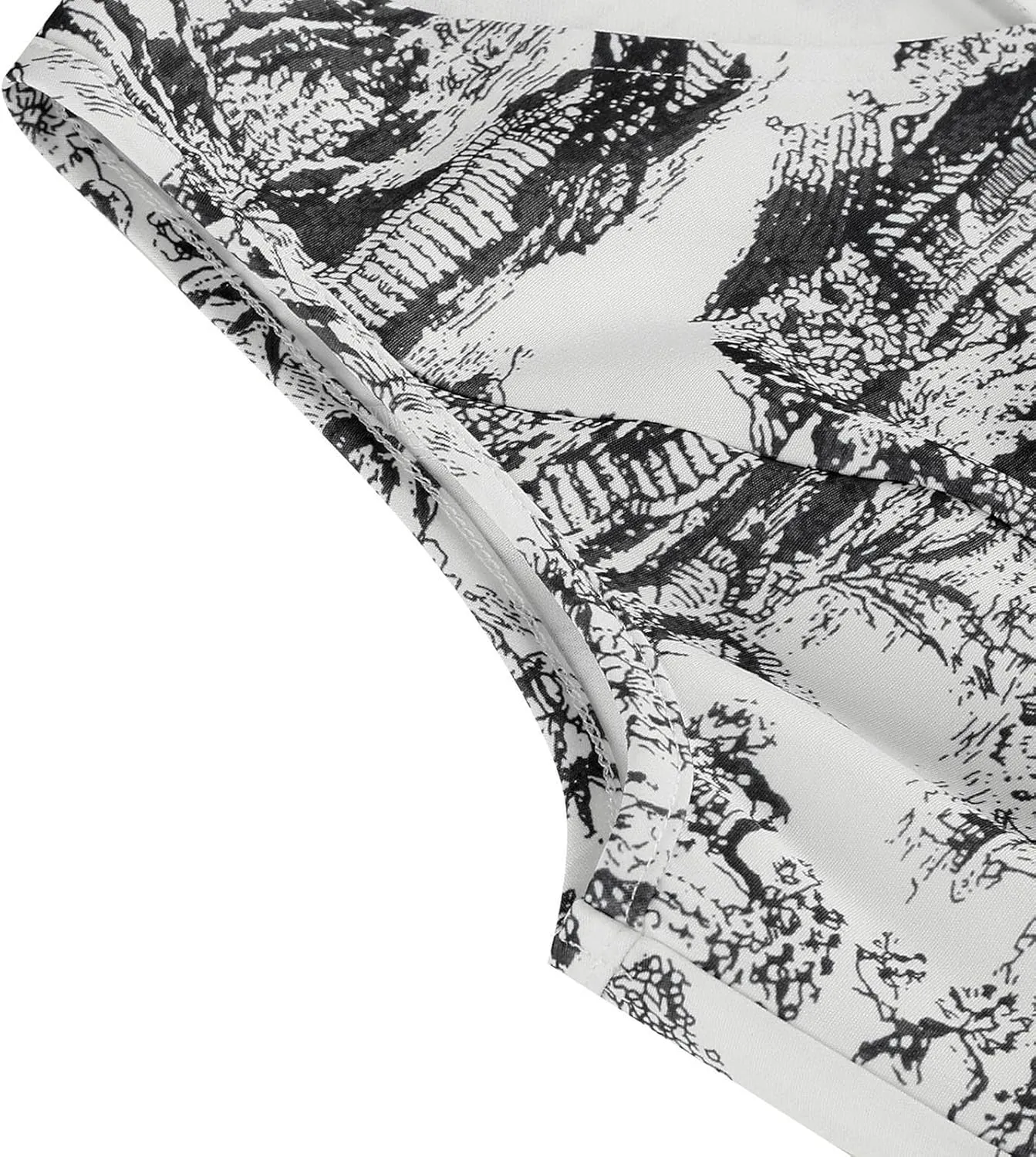 Vintage Dress for Women 1950s Tea Party Floral Print Hepburn Dresses Cocktail Swing Dress with Belt
