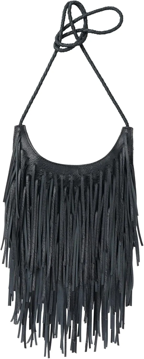 Vintage Fringe hobo bags for Women Stylish Fringe Purse Spacious Tassel Handbag Perfect for Travel Daily Use