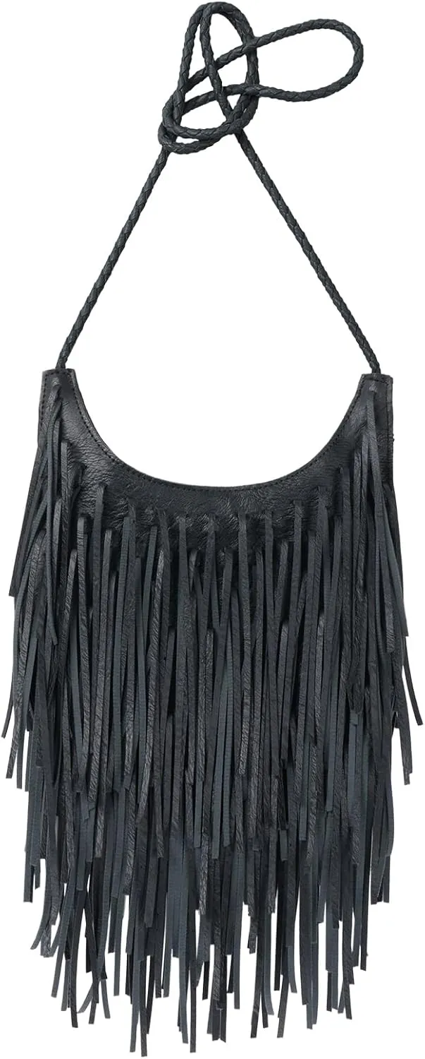 Vintage Fringe hobo bags for Women Stylish Fringe Purse Spacious Tassel Handbag Perfect for Travel Daily Use