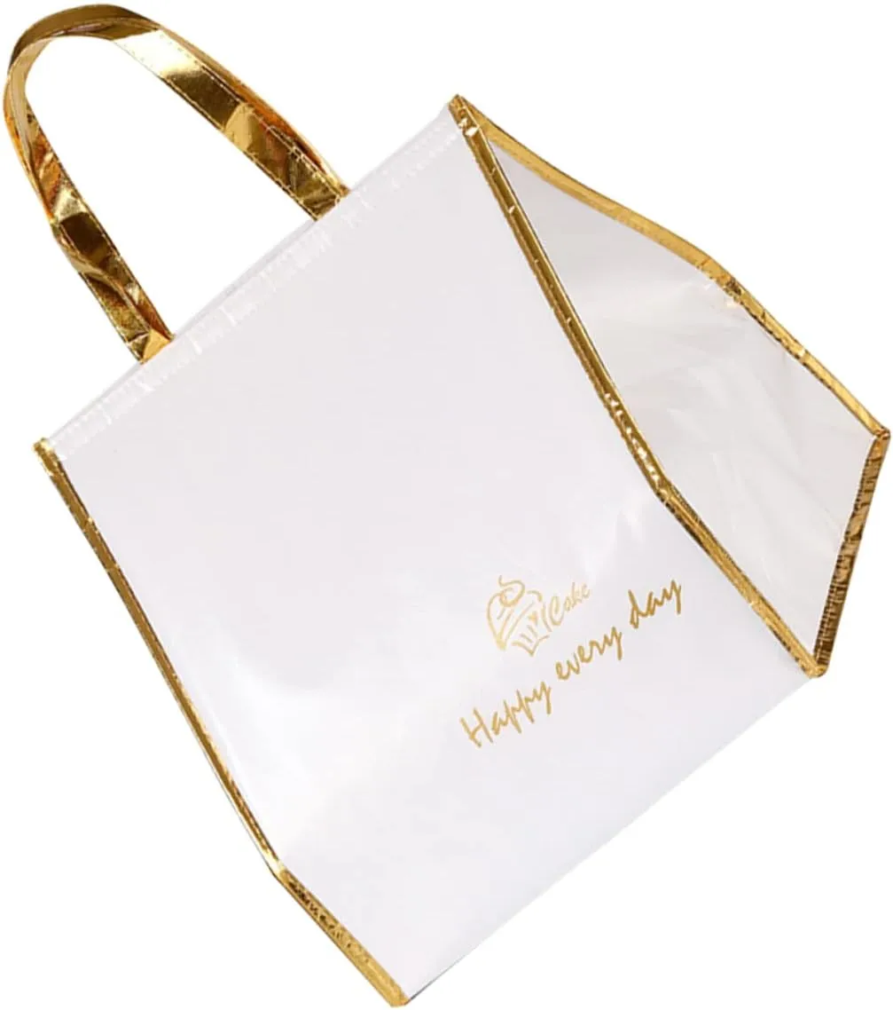 VOSAREA Practical Thermal Insulated Bag for Food Cake Storage and Take out Convenient Heat Insulated Bag for Pizza Picnic and Outdoor Events Tape