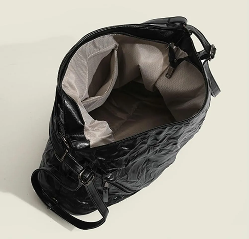 Women Hobo Bag Tote Bag Y2K Large Shoulder Bag Purse Stylish Vegan Leather Bussiness Handbag Purse