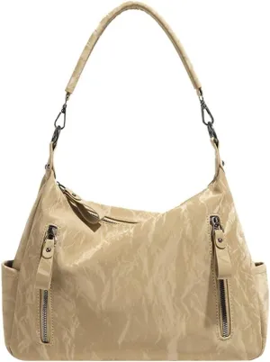 Women Hobo Bag Tote Bag Y2K Large Shoulder Bag Purse Stylish Vegan Leather Bussiness Handbag Purse