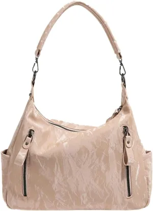 Women Hobo Bag Tote Bag Y2K Large Shoulder Bag Purse Stylish Vegan Leather Bussiness Handbag Purse