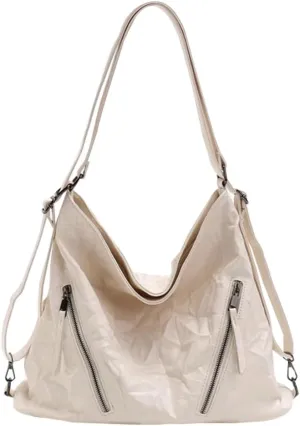 Women Hobo Bag Tote Bag Y2K Large Shoulder Bag Purse Stylish Vegan Leather Bussiness Handbag Purse