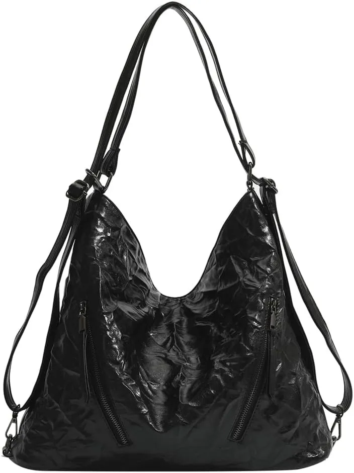 Women Hobo Bag Tote Bag Y2K Large Shoulder Bag Purse Stylish Vegan Leather Bussiness Handbag Purse