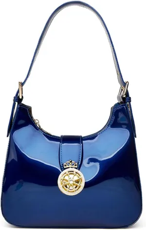 Women Hobo Bags Purses Shiny Patent Leather Handbags Shoulder Bag Retro Evening Classic Clutch Bag Stylish