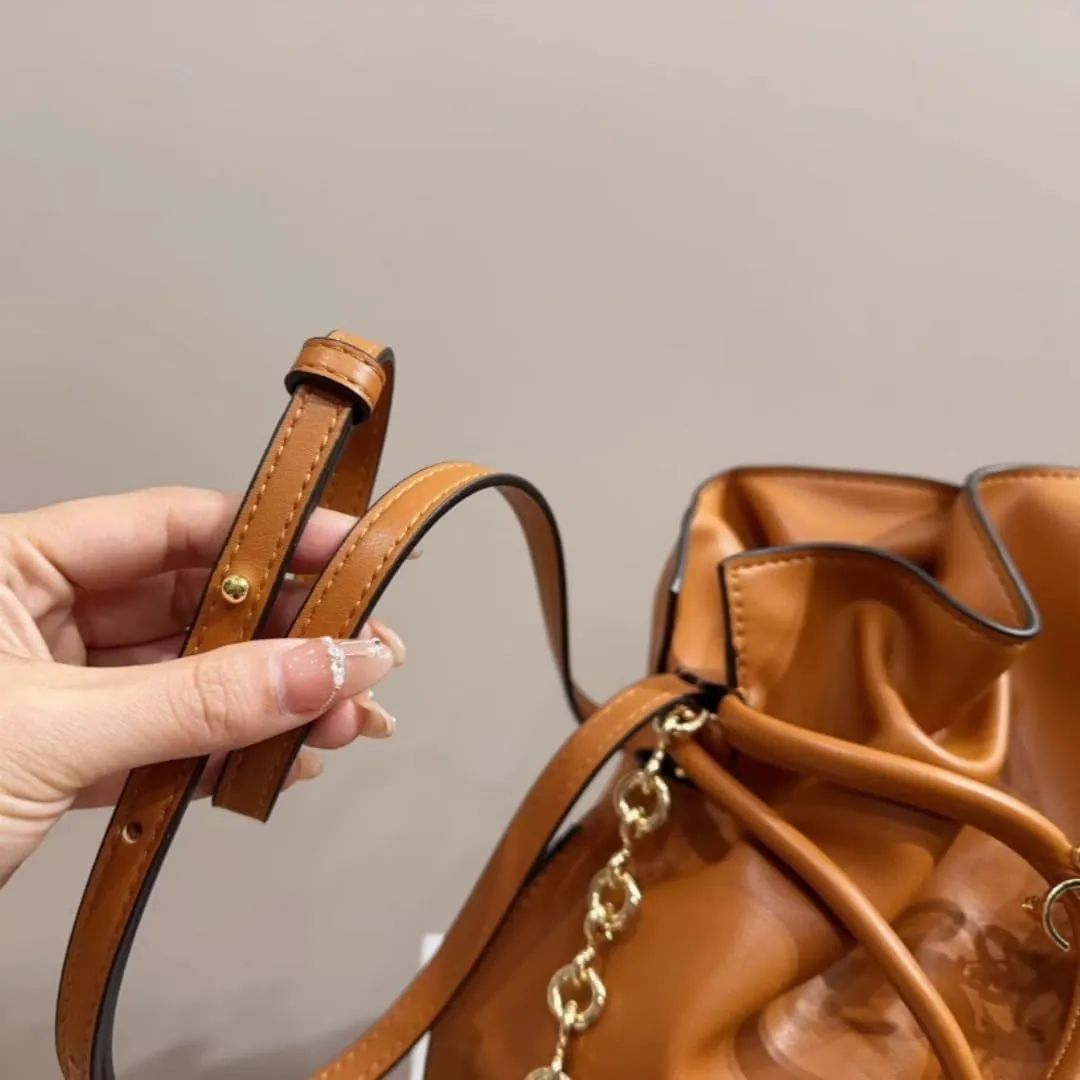 Women Leather Hobo Shoulder Bags Soft Drawstring Purses with Metal Pin Armpit Bag Top Handle Bags for Women