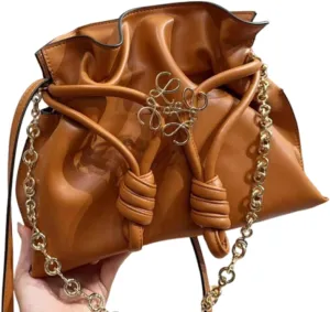 Women Leather Hobo Shoulder Bags Soft Drawstring Purses with Metal Pin Armpit Bag Top Handle Bags for Women