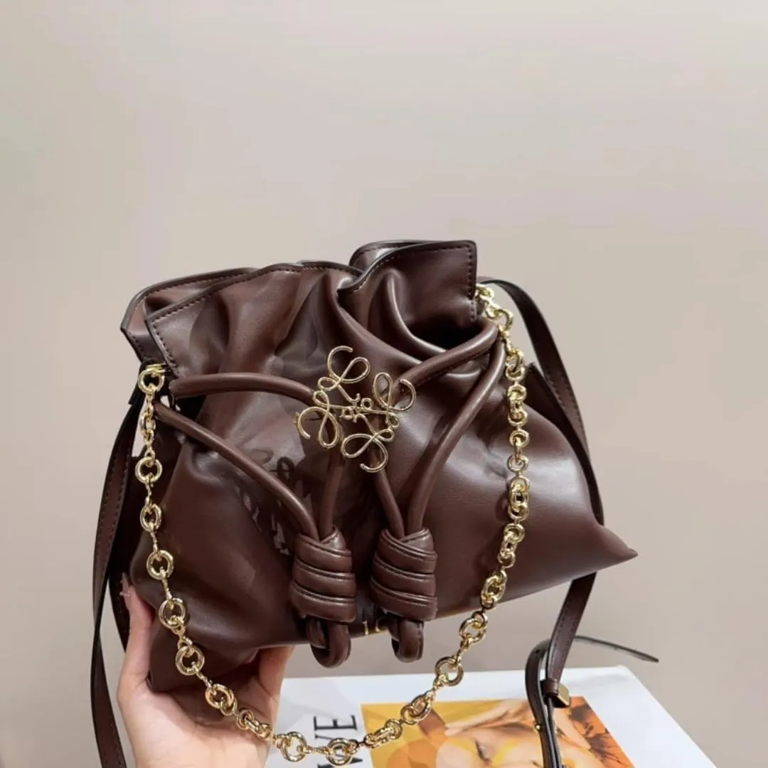 Women Leather Hobo Shoulder Bags Soft Drawstring Purses with Metal Pin Armpit Bag Top Handle Bags for Women