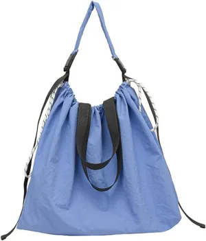 Women Nylon Canvas Shoulder Bag Hobo Bags Slouchy Crossbody Tote Bag Casual Satchel Handbag Purse Drawstring