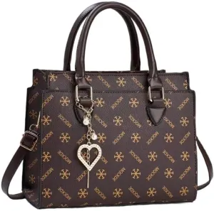 Women Shoulder Bag Stylish Print Cross-Body Handbag Lady Tote Bag Faux Leather Satchel Leisure Patchwork