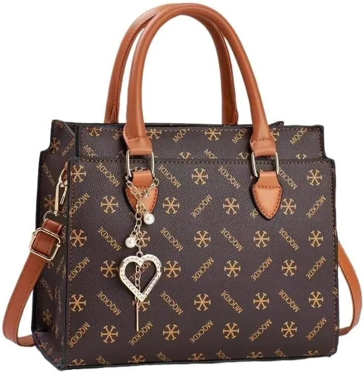 Women Shoulder Bag Stylish Print Cross-Body Handbag Lady Tote Bag Faux Leather Satchel Leisure Patchwork