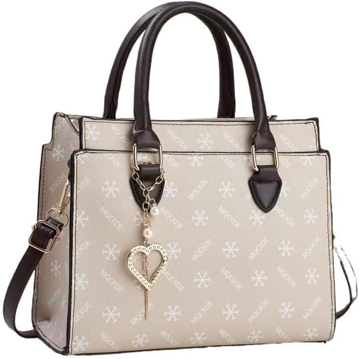 Women Shoulder Bag Stylish Print Cross-Body Handbag Lady Tote Bag Faux Leather Satchel Leisure Patchwork