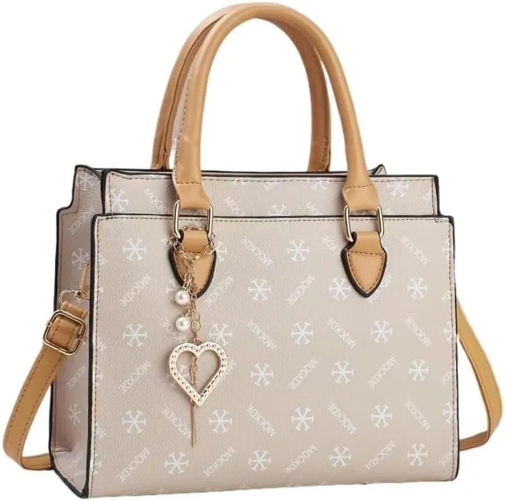 Women Shoulder Bag Stylish Print Cross-Body Handbag Lady Tote Bag Faux Leather Satchel Leisure Patchwork