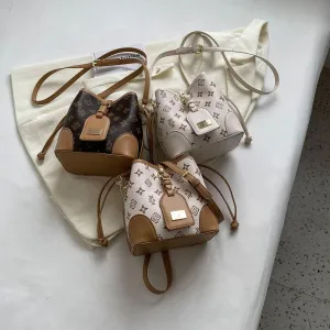 Womens Bucket Bags and Wallets Drawstring Hobo Bags and Shoulder Bags, Womens Bucket Bags, Small Leather Bucket Bag Wallet