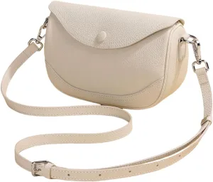 Women's Crossbody Bag Genuine Leather Shoulder Bags Small Satchel Purse Simple Handbag