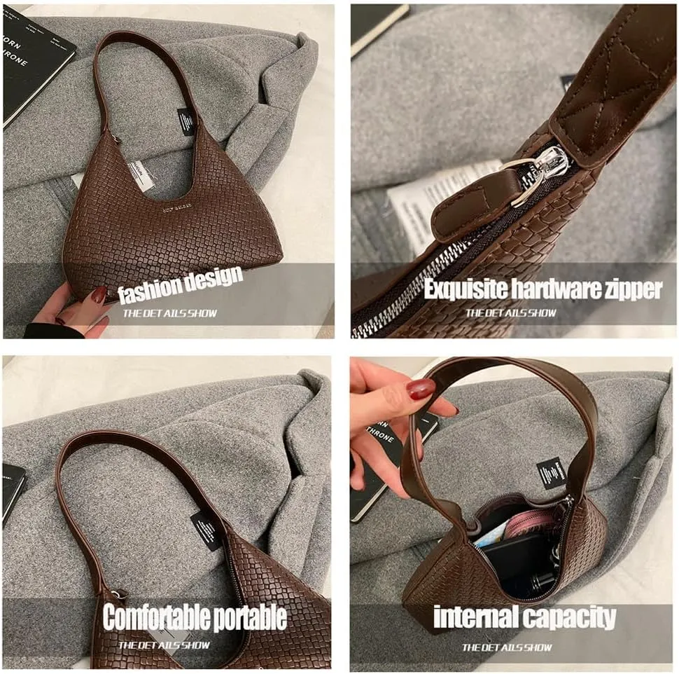 Women's Hobo Shoulder Bag, Shoulder Purses for Women Purse Y2k Handbag Trendy Shoulder Bag Leather Coquette Designer Bags