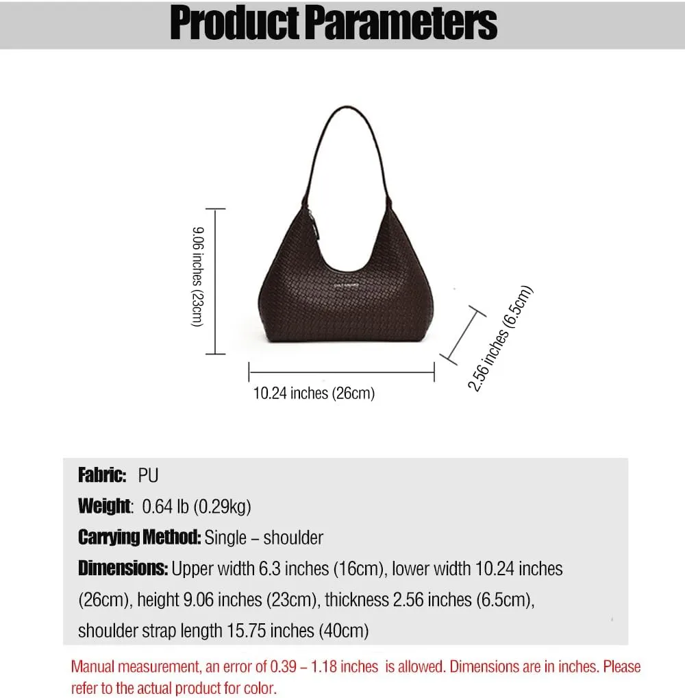 Women's Hobo Shoulder Bag, Shoulder Purses for Women Purse Y2k Handbag Trendy Shoulder Bag Leather Coquette Designer Bags