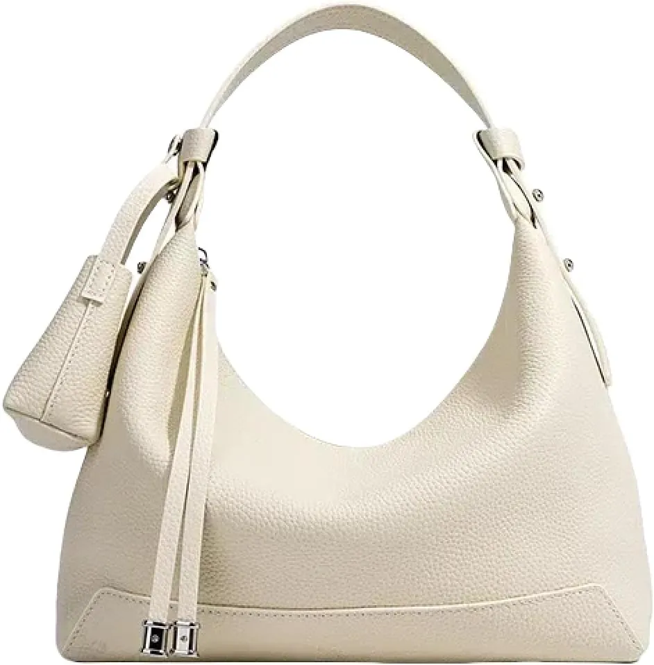 Women's Luxury Genuine Leather Shoulder Bag Stylish Hobo Bag for Professionals Spacious Dumpling Design