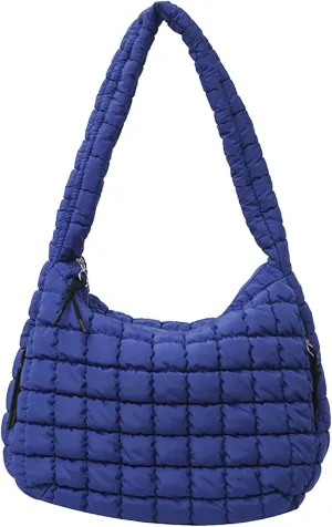Womens Purses And Handbags Large Quilted Carryall Puffer Shoulder Bag Lightweight Quilted Padding Hobo Bag
