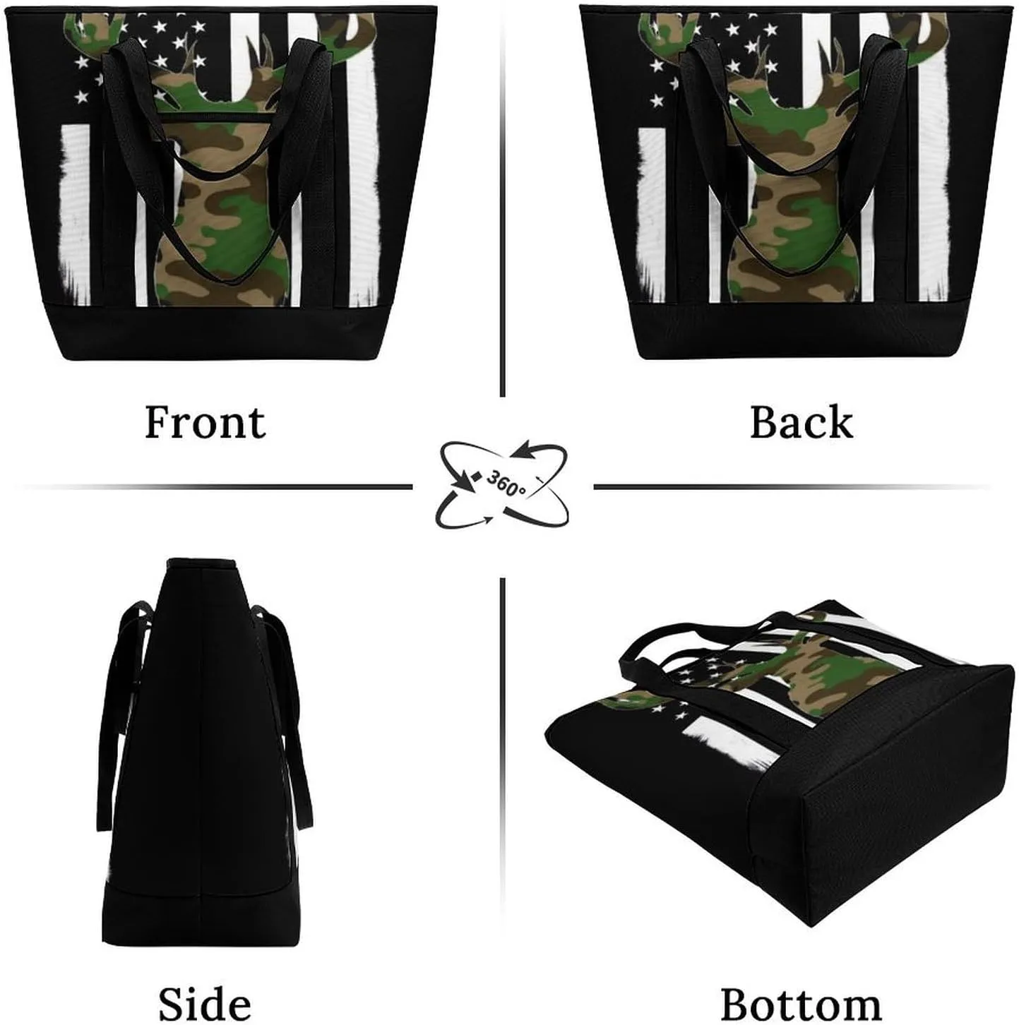 Women's Spacious Thermal Shoulder Bag Stylish Insulated Shopping Tote