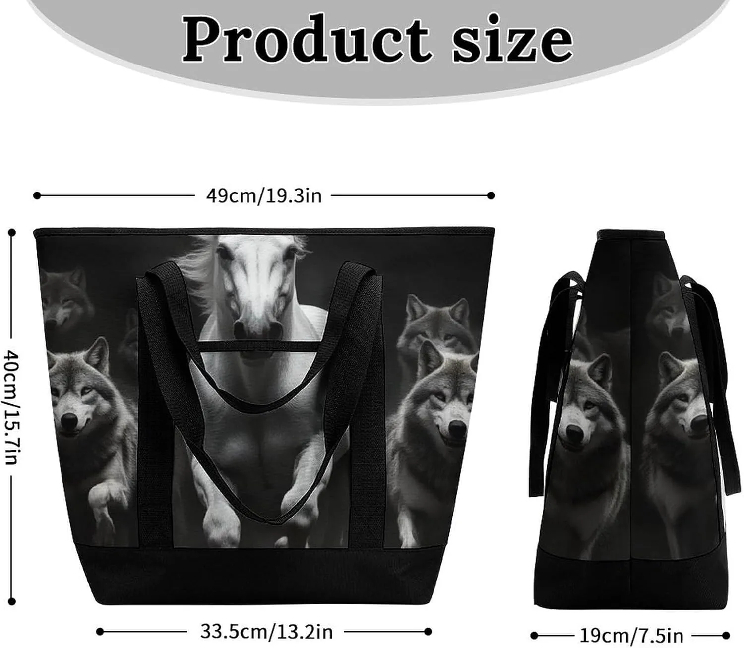 Women's Spacious Thermal Shoulder Bag Stylish Insulated Shopping Tote