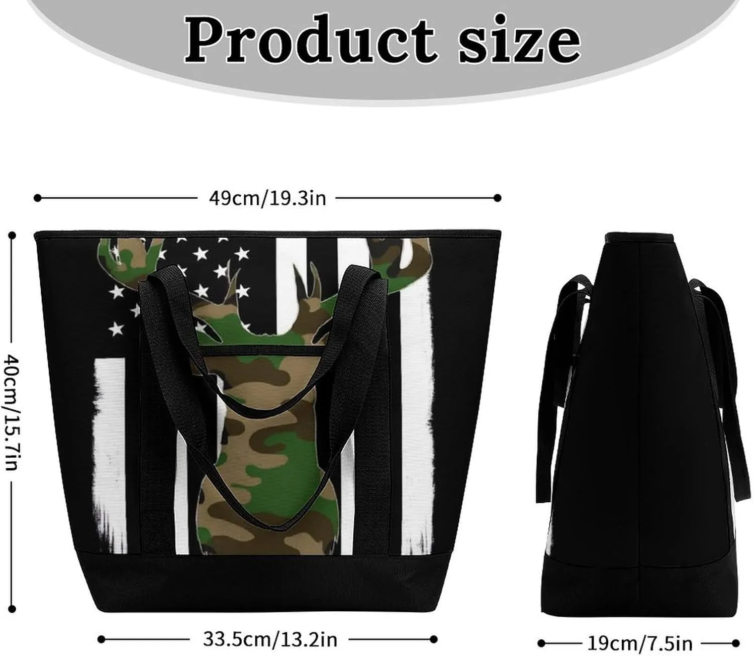 Women's Spacious Thermal Shoulder Bag Stylish Insulated Shopping Tote
