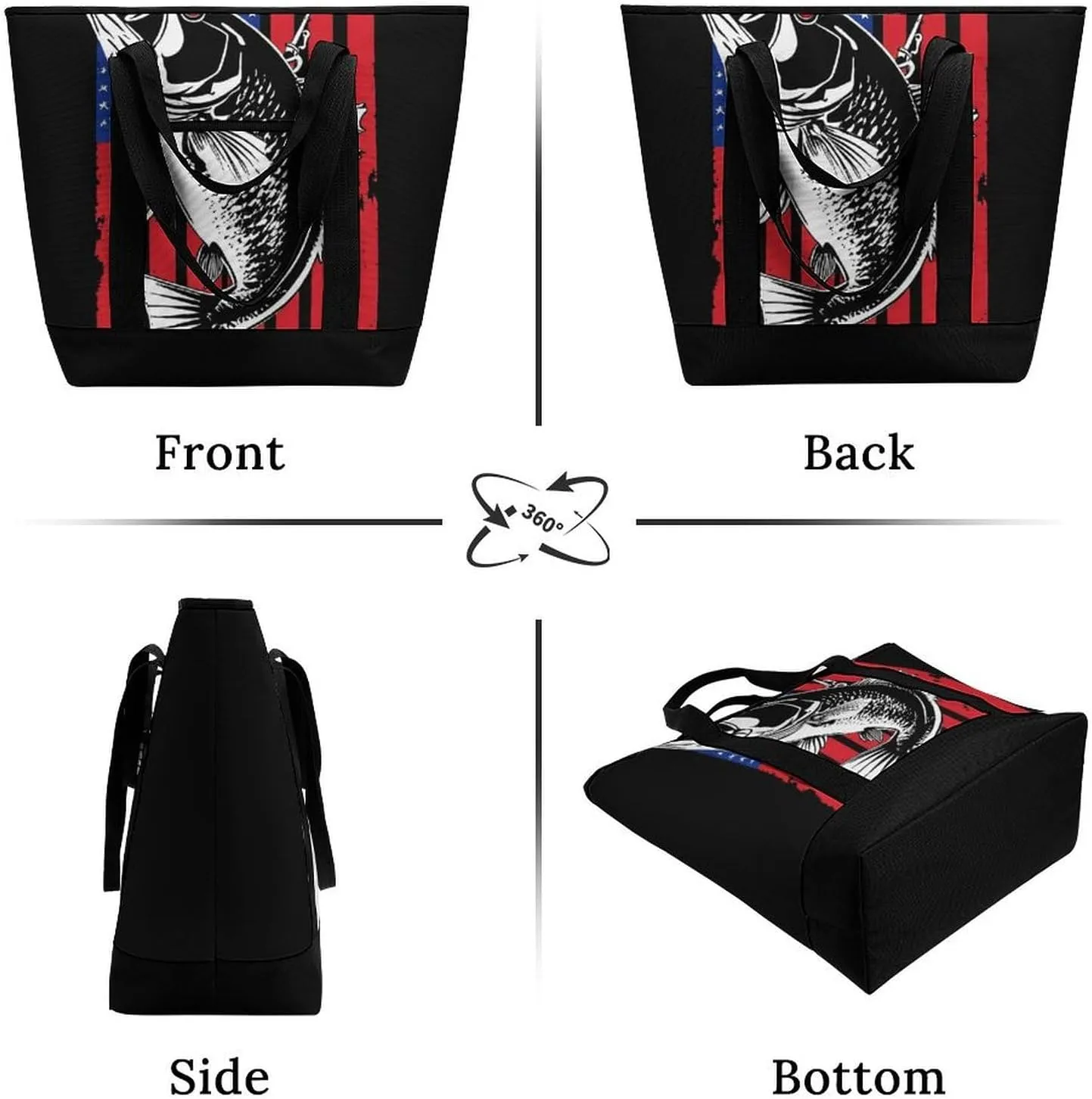 Women's Spacious Thermal Shoulder Bag Stylish Insulated Shopping Tote