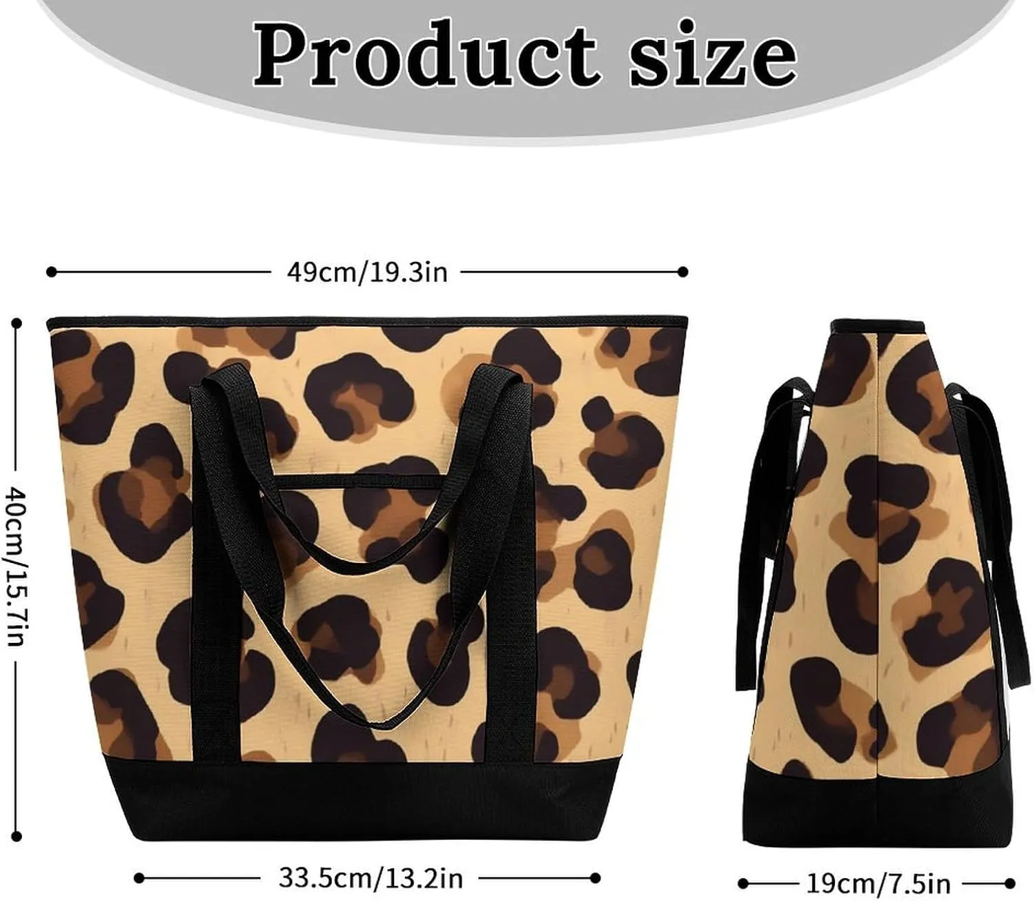 Women's Spacious Thermal Shoulder Bag Stylish Insulated Shopping Tote