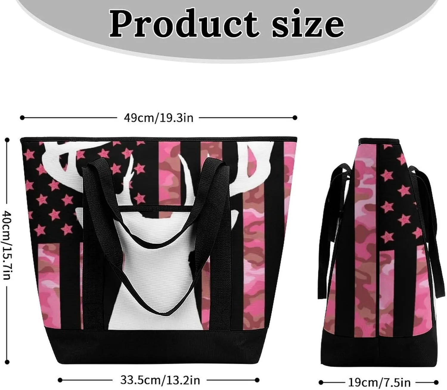 Women's Spacious Thermal Shoulder Bag Stylish Insulated Shopping Tote