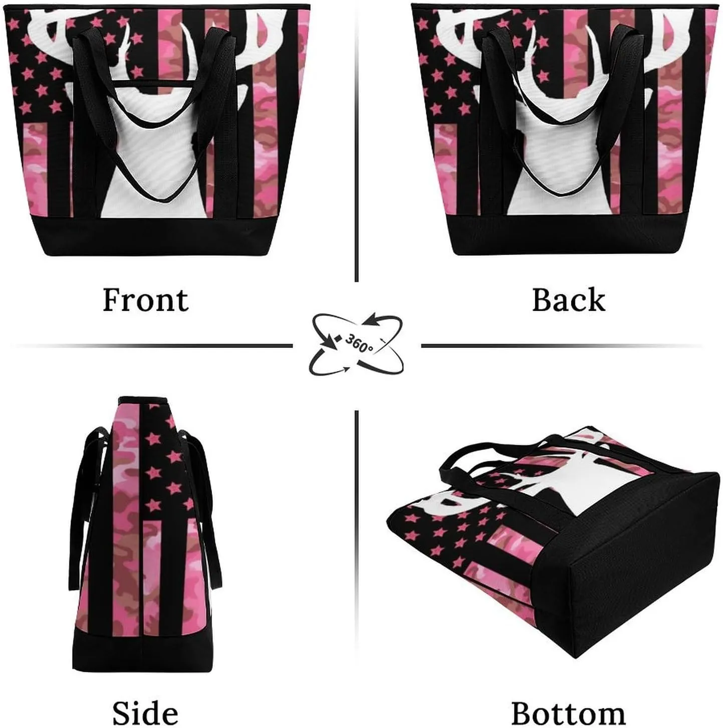 Women's Spacious Thermal Shoulder Bag Stylish Insulated Shopping Tote