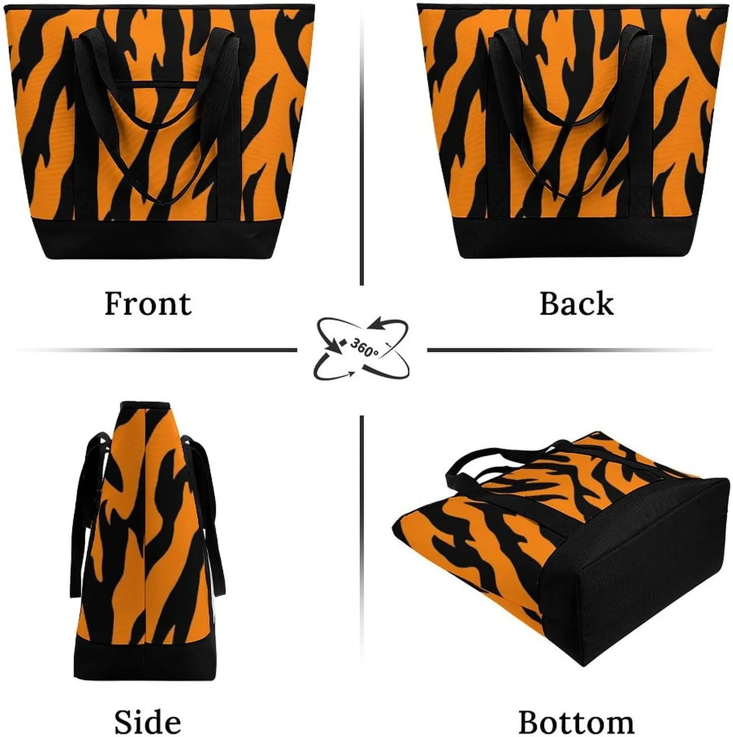 Women's Spacious Thermal Shoulder Bag Stylish Insulated Shopping Tote