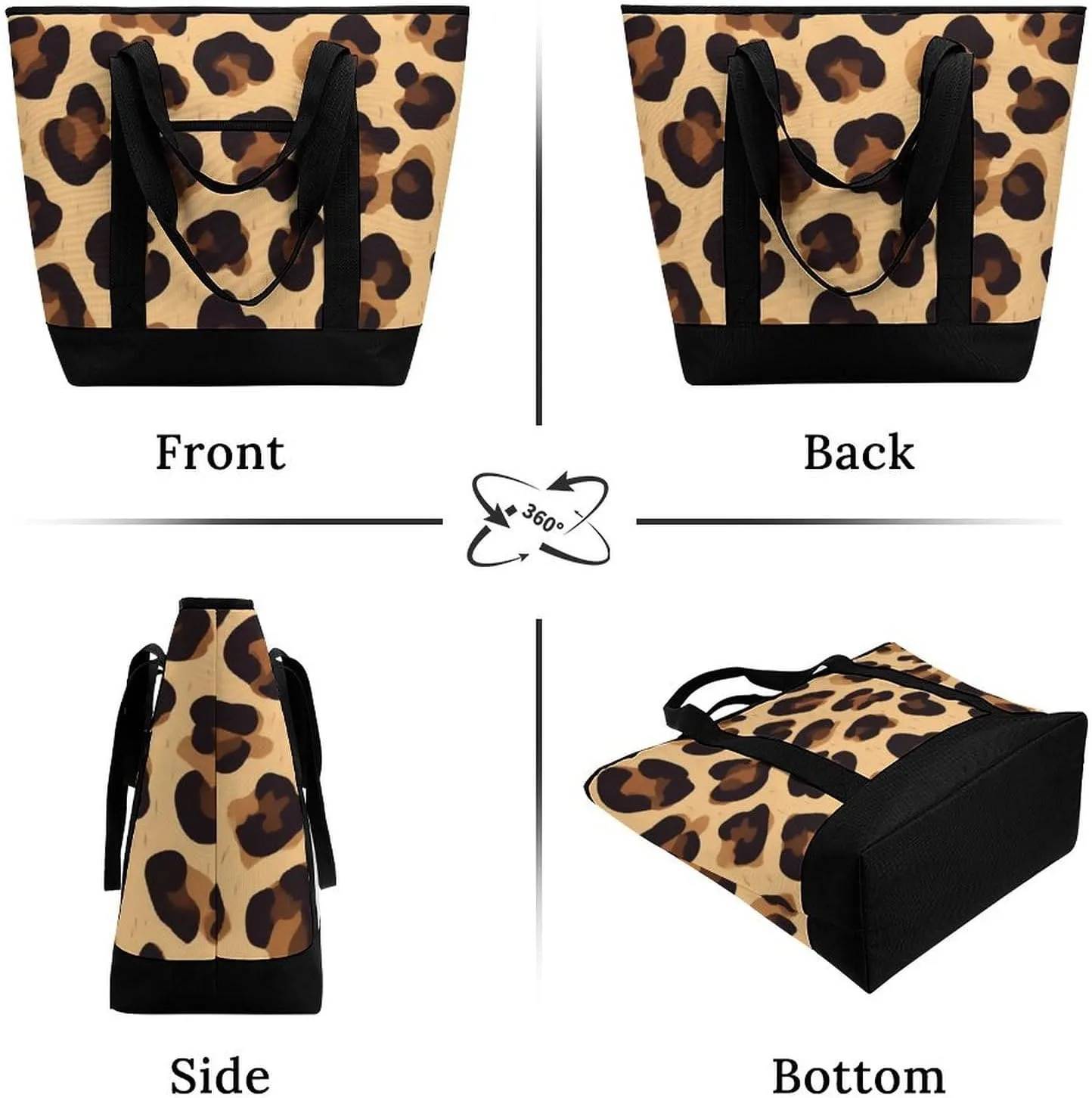 Women's Spacious Thermal Shoulder Bag Stylish Insulated Shopping Tote