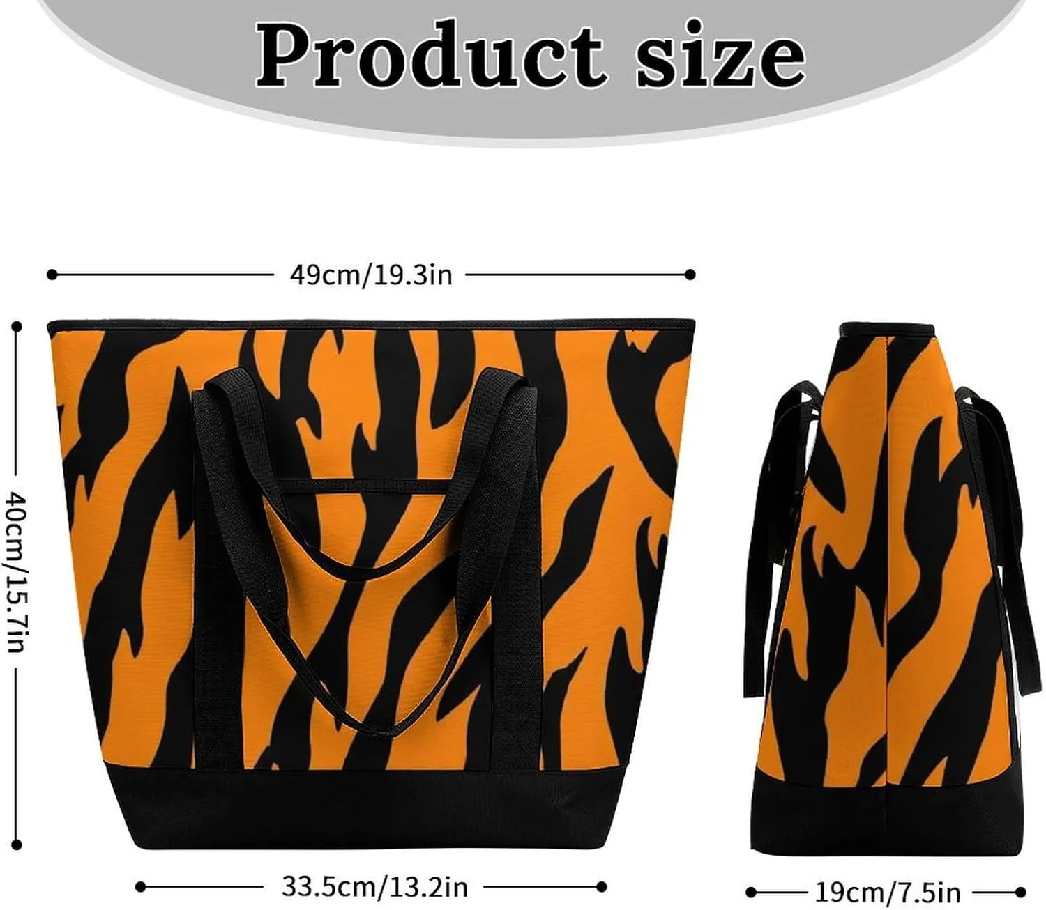 Women's Spacious Thermal Shoulder Bag Stylish Insulated Shopping Tote