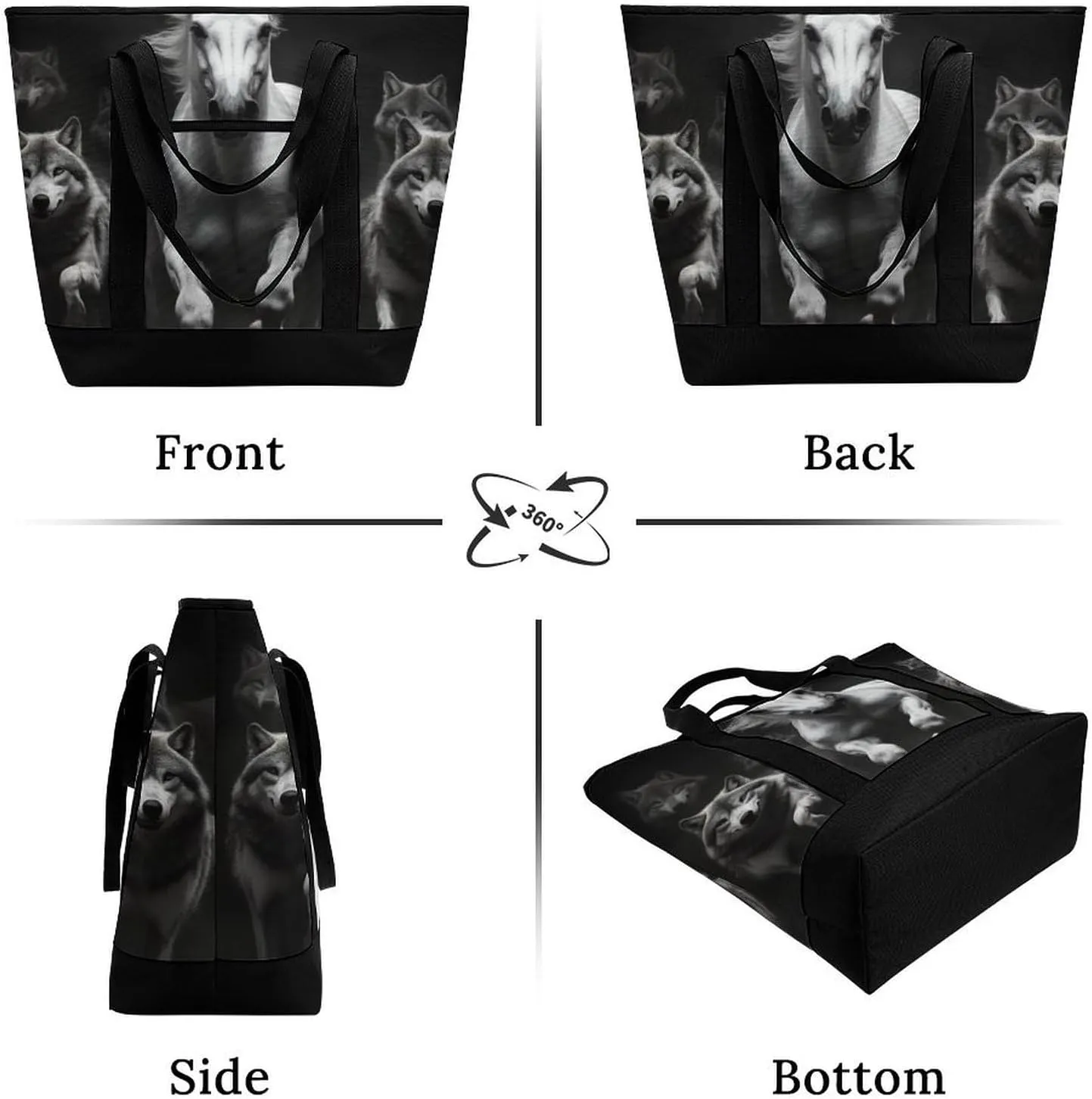 Women's Spacious Thermal Shoulder Bag Stylish Insulated Shopping Tote