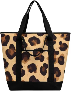 Women's Spacious Thermal Shoulder Bag Stylish Insulated Shopping Tote