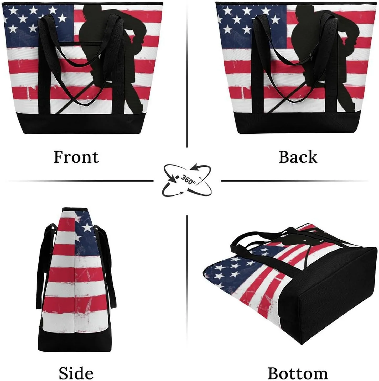 Women's Spacious Thermal Shoulder Bag Stylish Insulated Shopping Tote
