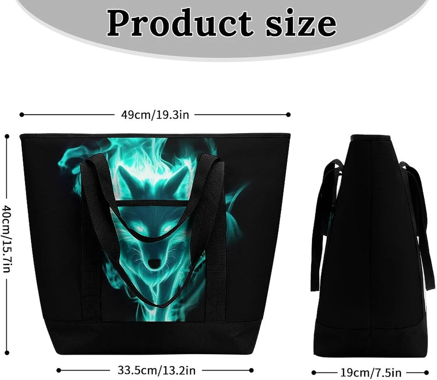 Women's Spacious Thermal Shoulder Bag Stylish Insulated Shopping Tote