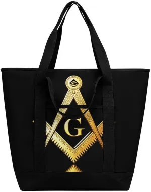 Women's Spacious Thermal Shoulder Bag Stylish Insulated Shopping Tote